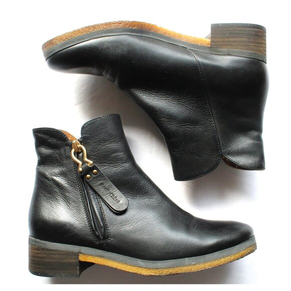 See by Chloe Jamie Leather Ankle Boot / Size 37.5 / Black Rubber Sole - Picture 4 of 11